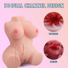Load image into Gallery viewer, 5.7lb Realistic Vagina Breast Pocket Pussy Ass Masturbator With 3d Dual Channel
