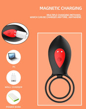 Load image into Gallery viewer, Adult sex products men's ring vibrating lock fine ring double ring male and female resonator electric negative vibrator