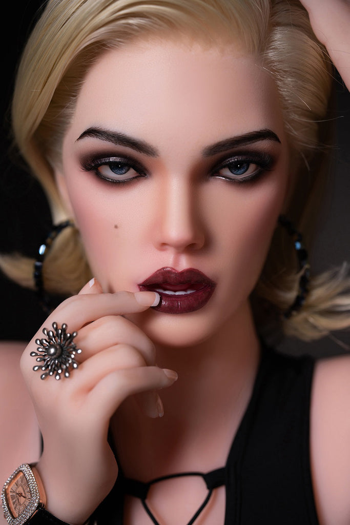 US Stock - Carla 170cm M14 Silicone ROS Head Sex Doll TPE Body Oral Sex Medium Boobs Movable Jaw Adult Love Doll
