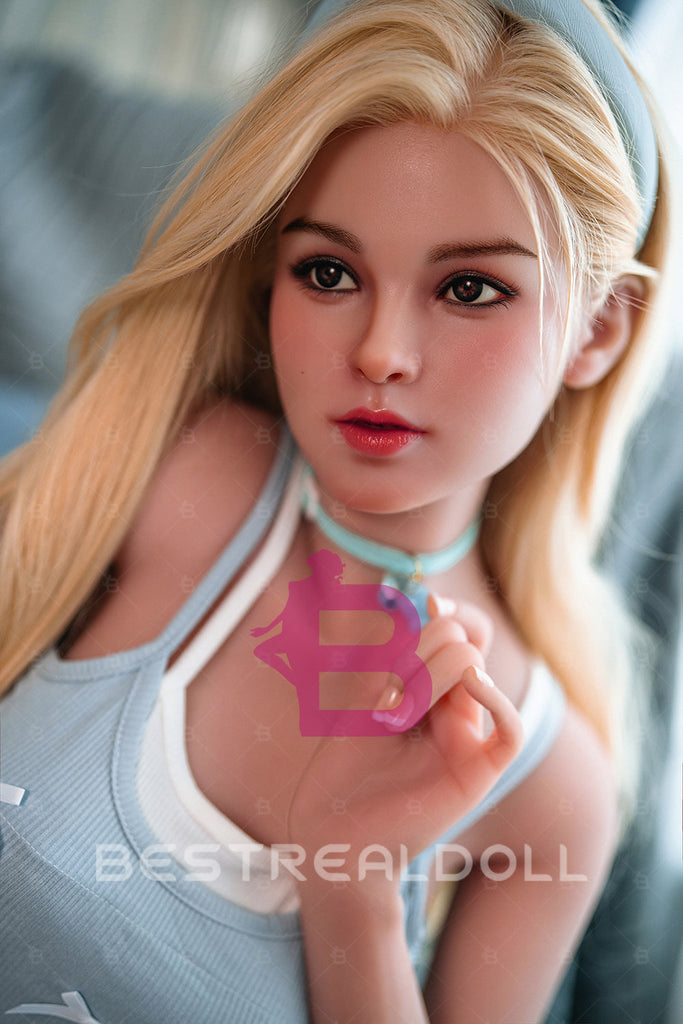 US Stock - Sylvestra 150cm M15 Silicone ROS Head Sex Doll Movable Jaw TPE Body Adult Oral Sex Love Doll (Free 2ND Head)