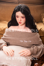 Load image into Gallery viewer, US Stock - RIDMII 163cm Unique Design Muncey Asian Medium Boobs Sex Doll Silicone Head TPE Body Long Black Hair Love Doll