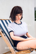 Load image into Gallery viewer, US Stock - RIDMII 163cm Momo Unique Design Short Hair App-Controlled Sex Doll Silicone Head TPE Body Realistic Love Doll