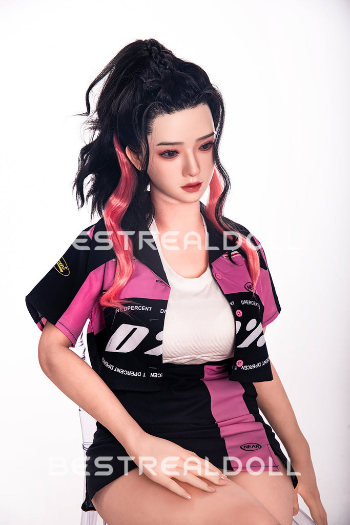 US Stock - RIDMII 163cm Unique Design Muncey Plus Silicone Head Sex Doll TPE Body Medium Boobs Love Doll