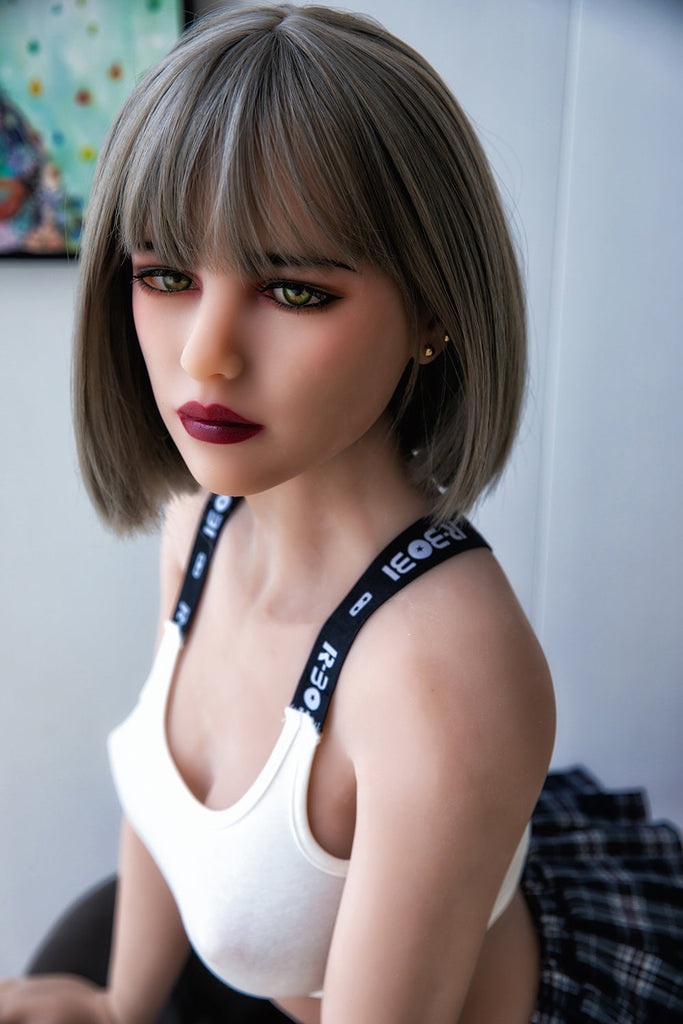 US Stock - Eithne 158cm #45 Realistic TPE Sex Doll Small Breasts Short Hair Adult Love Doll