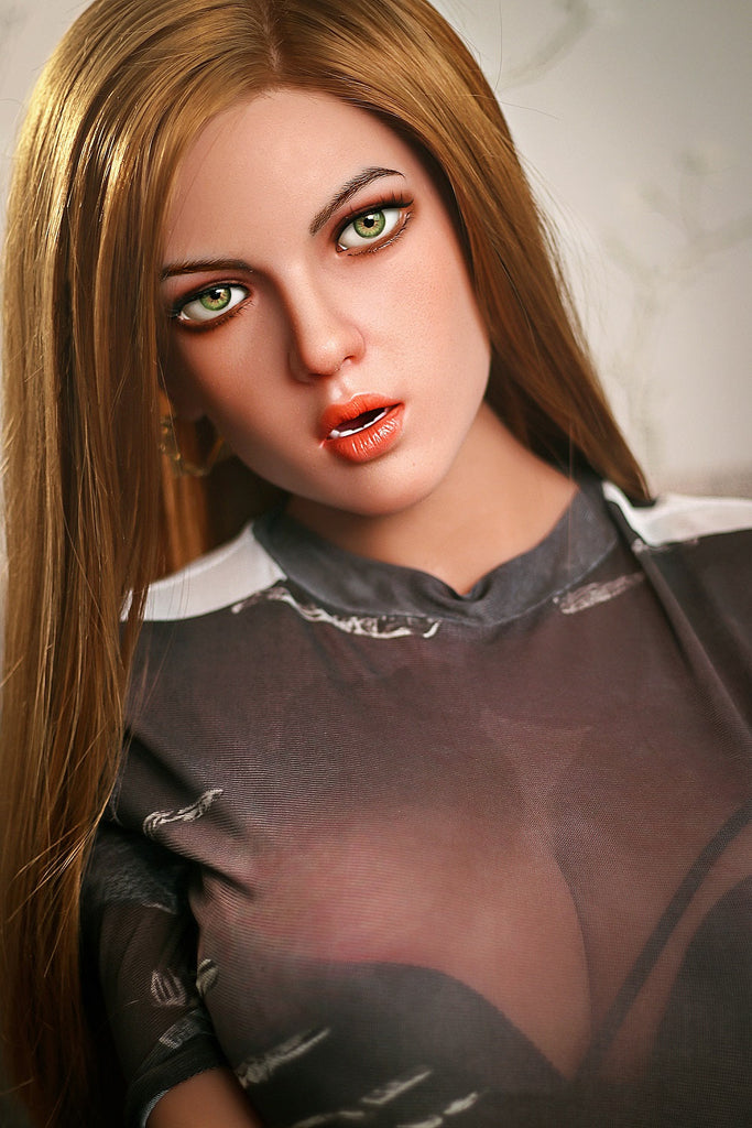 US Stock - Wrenlee 158cm M6 Silicone ROS Head Sex Doll Realistic TPE Body Adult Oral Movable Jaw Sex Love Doll