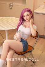 Load image into Gallery viewer, US Stock - Jacintha 160cm #58 B-cup Sex Doll Red Hair Jelly Breasts Realistic Love Doll