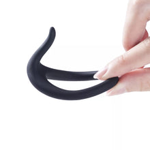 Load image into Gallery viewer, Uri - Black Penis Cock Ring Male Enhancer