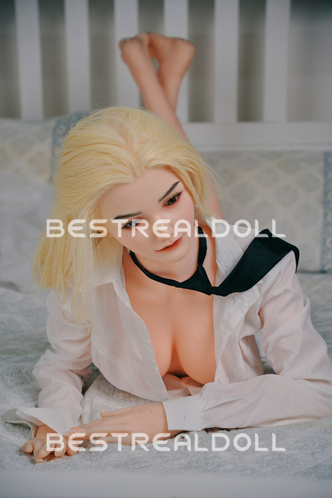 US Stock - RIDMII Unique Design Alma 165cm Silicone Head Love Doll TPE Body Medium Boobs Sex Doll