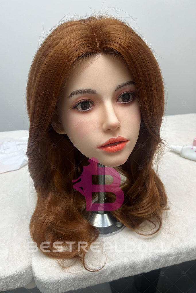 US Stock - RIDMII Jada 164cm 5ft4 K14 Unique Design Silicone ROS Head Sex Doll TPE Body Movable Jaw Oral Sex Adult Love Doll