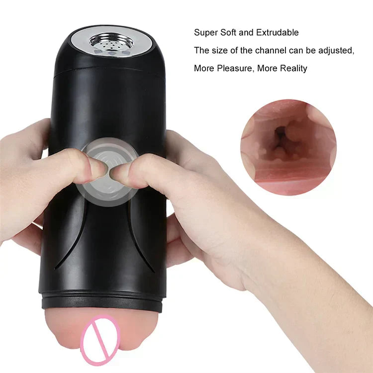 Full Automatic Airplane Cup Male Masturbator Penis Exerciser Intelligent Pronunciation Airplane Cup Sex Toy Wholesale