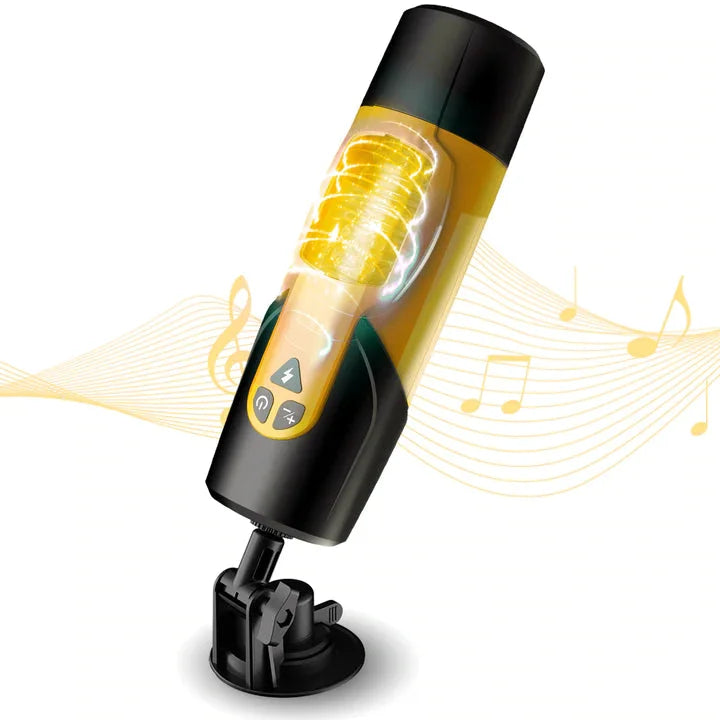 Airplane Cup Masturbator 7 Thrusting Modes 7 Rotation - Yellow