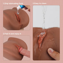Load image into Gallery viewer, 2.8lb Brown Sex Doll Male Masturbators Sex Toys With Vagina Anal Sex Stroker