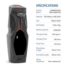 Load image into Gallery viewer, Lamborghini Automatic-Masturbator Aircraft Cup Men's Sex Cup