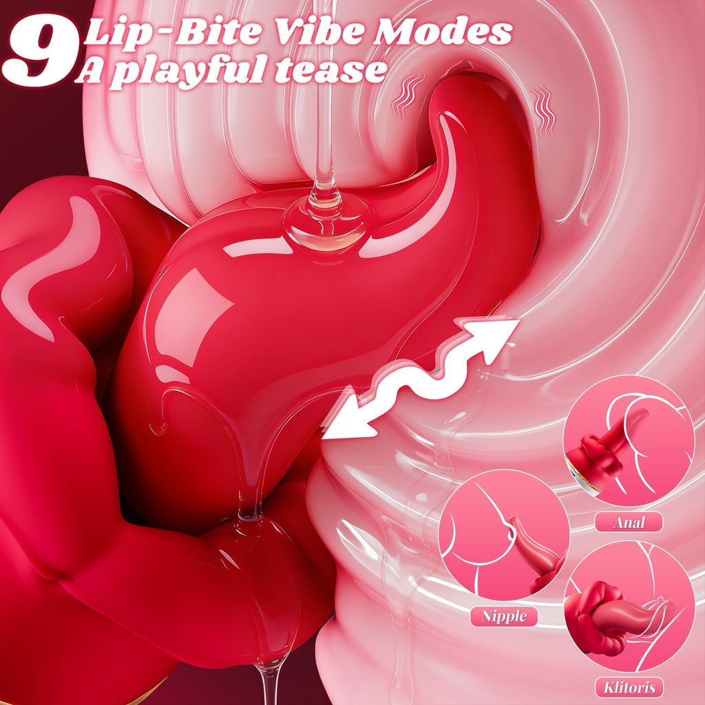 Joylume Silk Teaser rose tongue vibrator for gentle clitoral pleasure